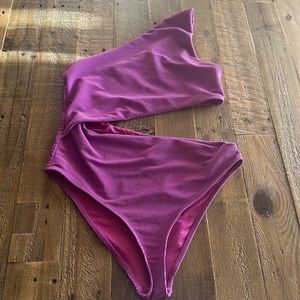 Beach Riot Celine one piece in purple